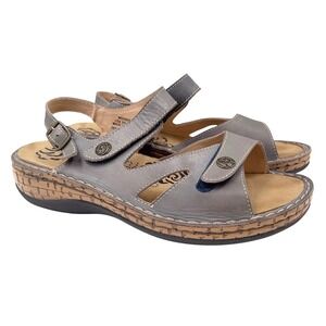 Propet Jocelyn Womens Comfort Sandals Gray Leather Adjustable Propét 9.5 M